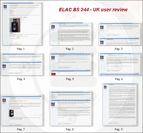 ELAC BS 244 titan shadow and BS 243 black high gloss